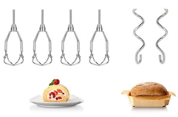 BOSCH Handmixer Styline MFQ4835DE, 575 W, Edelstahl-Knethaken, 2x Rührbesen, weiß