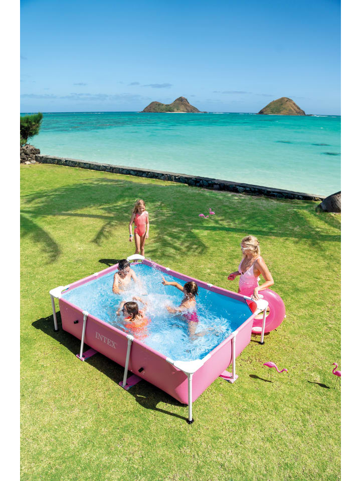 Intex Rectangular Frame Pool 220x150x60cm in pink günstig kaufen onesize
