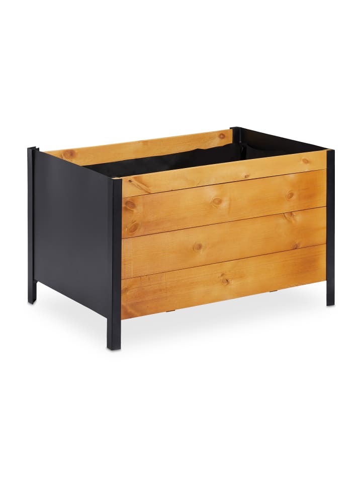 relaxdays Hochbeet in Natur - (B)78 x (H)48 x (T)51 cm günstig kaufen onesize