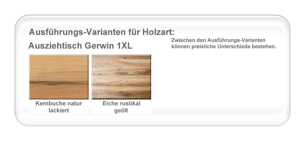 expendio Eckbankgruppe Gerwin 1XL, (komplette Tischgruppe, Spar-Set, 4-tlg), Tisch Gerwin Eiche rustikal + Eckbank Eda 2 + Bank + Stuhl Caja Gray