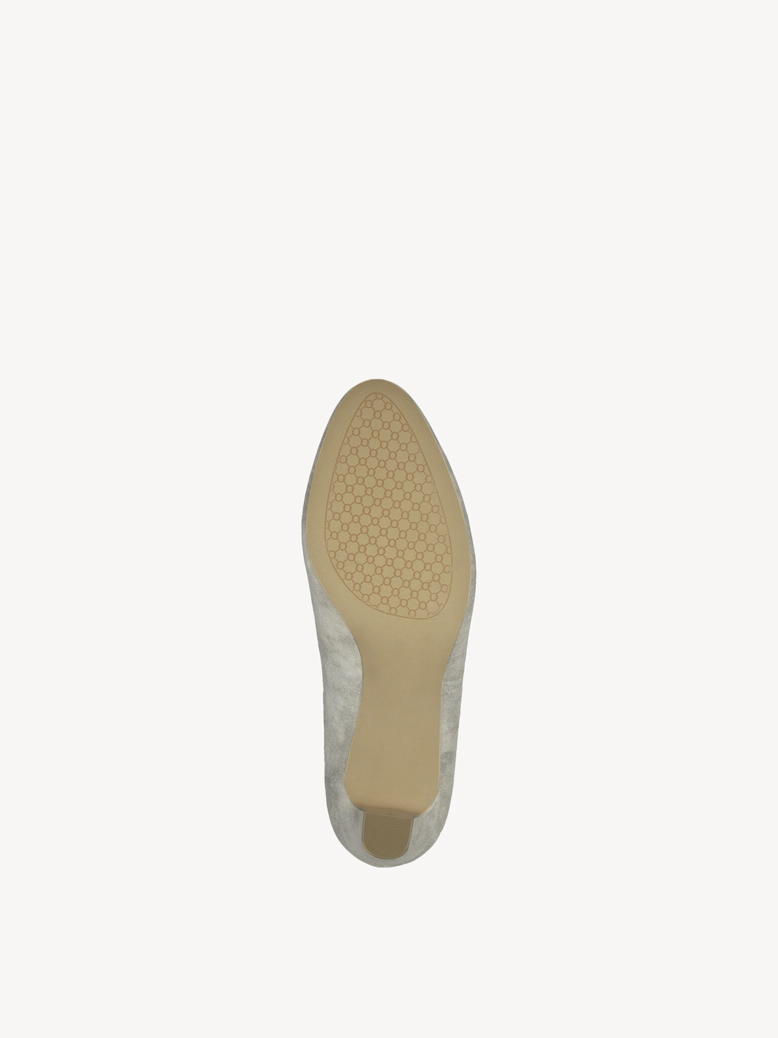 Escarpin en cuir - métallique