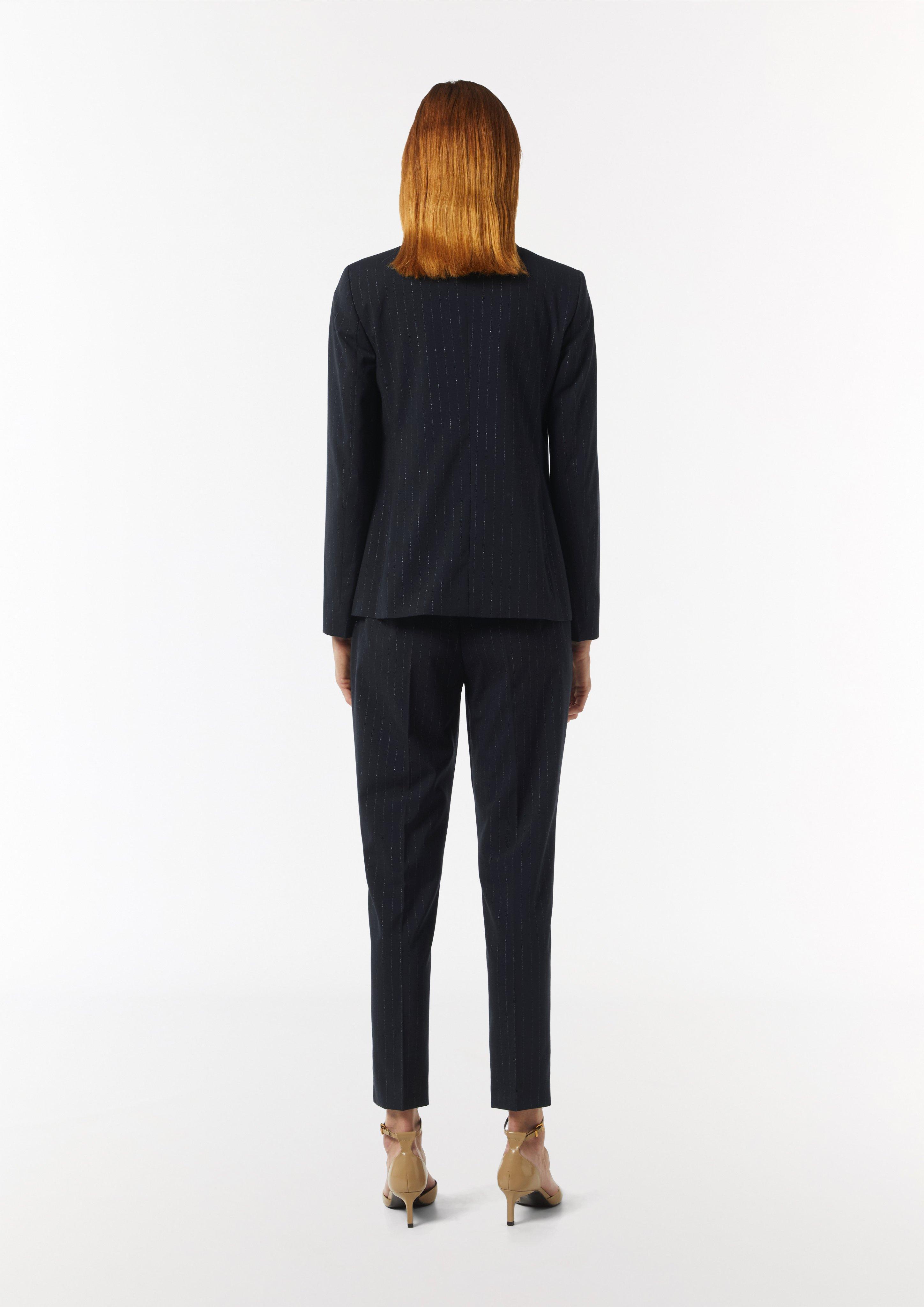 Blazer in Nadelstreifen-Optik - navy