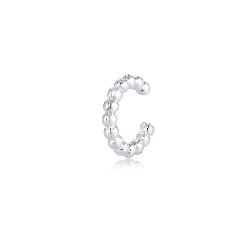 Elli Elli Boucles d'Oreilles Unique Earcuff Balle Base Boucles d'Oreilles Femme - (925 Boucles d'oreilles