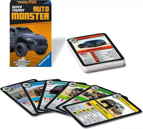 Auto Monster - Kartenspiel ab 7 Jahren