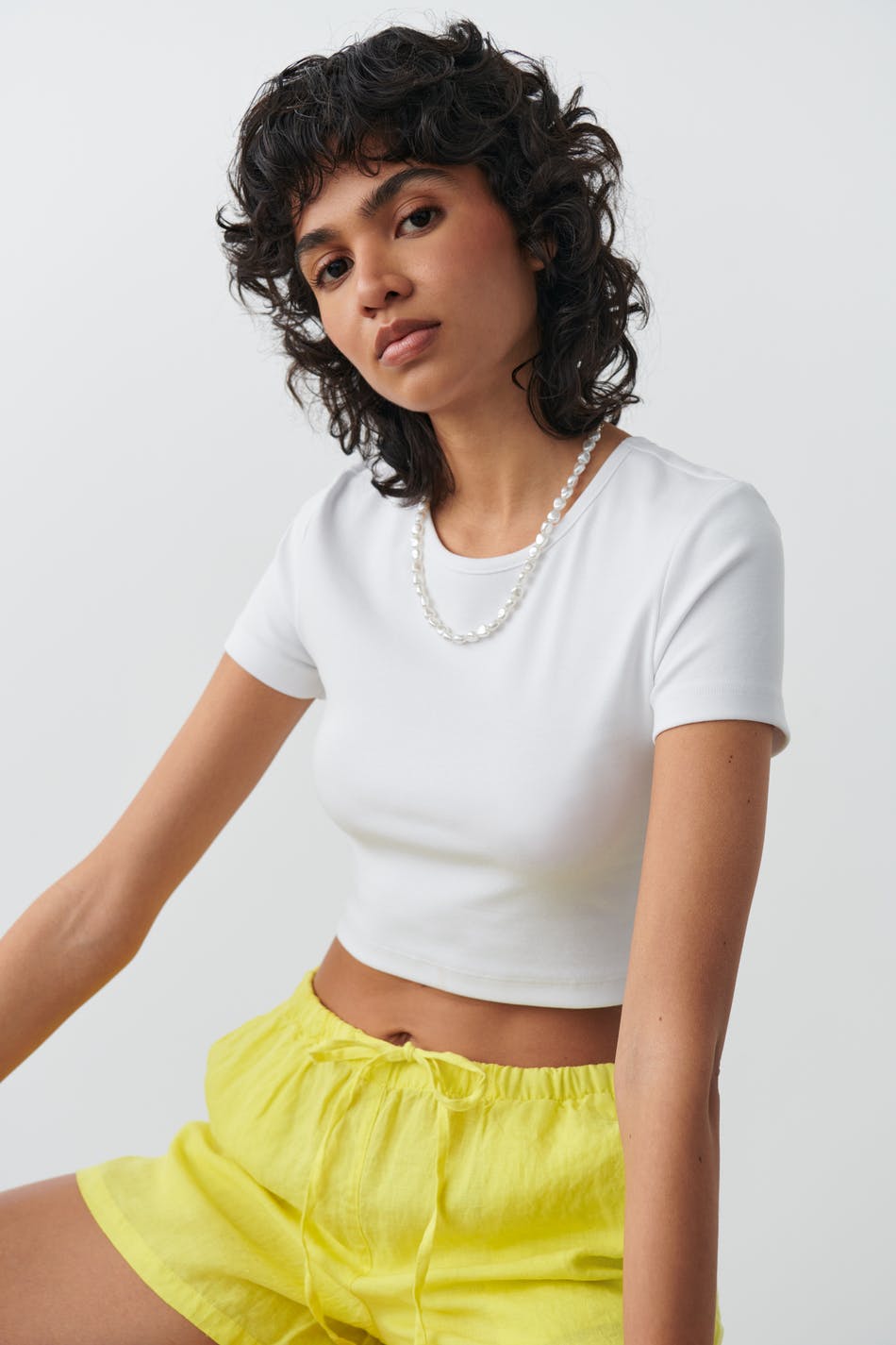 Cropped tight top