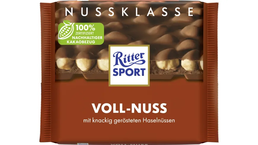 Ritter Sport Nuss-Klasse Voll-Nuss Tafel 100 g