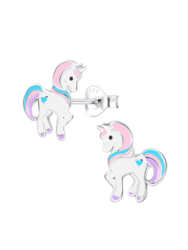 Alexander York Kinderschmuck-Set EINHORN HERZ hellrosa in 925 Sterling Silber, 4-tlg. günstig kaufen onesize