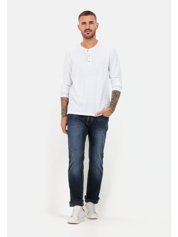 Camel Active Relaxed Fit 5-Pocket Jeans in Blau günstig kaufen