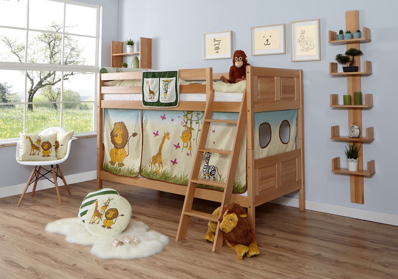 Ticaa Etagenbett Erni Country Buche Safari,A1
