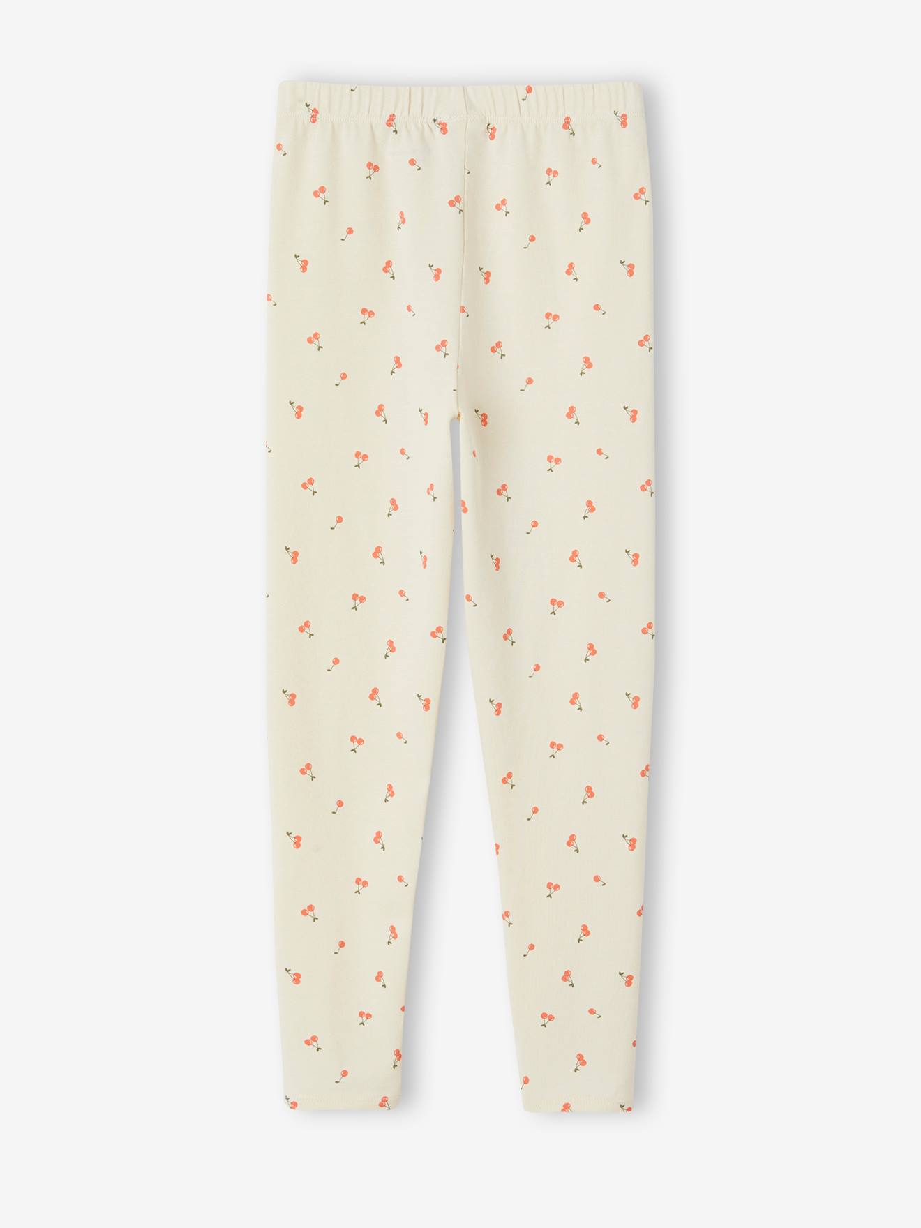 Vertbaudet 2er-Pack Mädchen Leggings BASIC - pack wollweiß kirschen