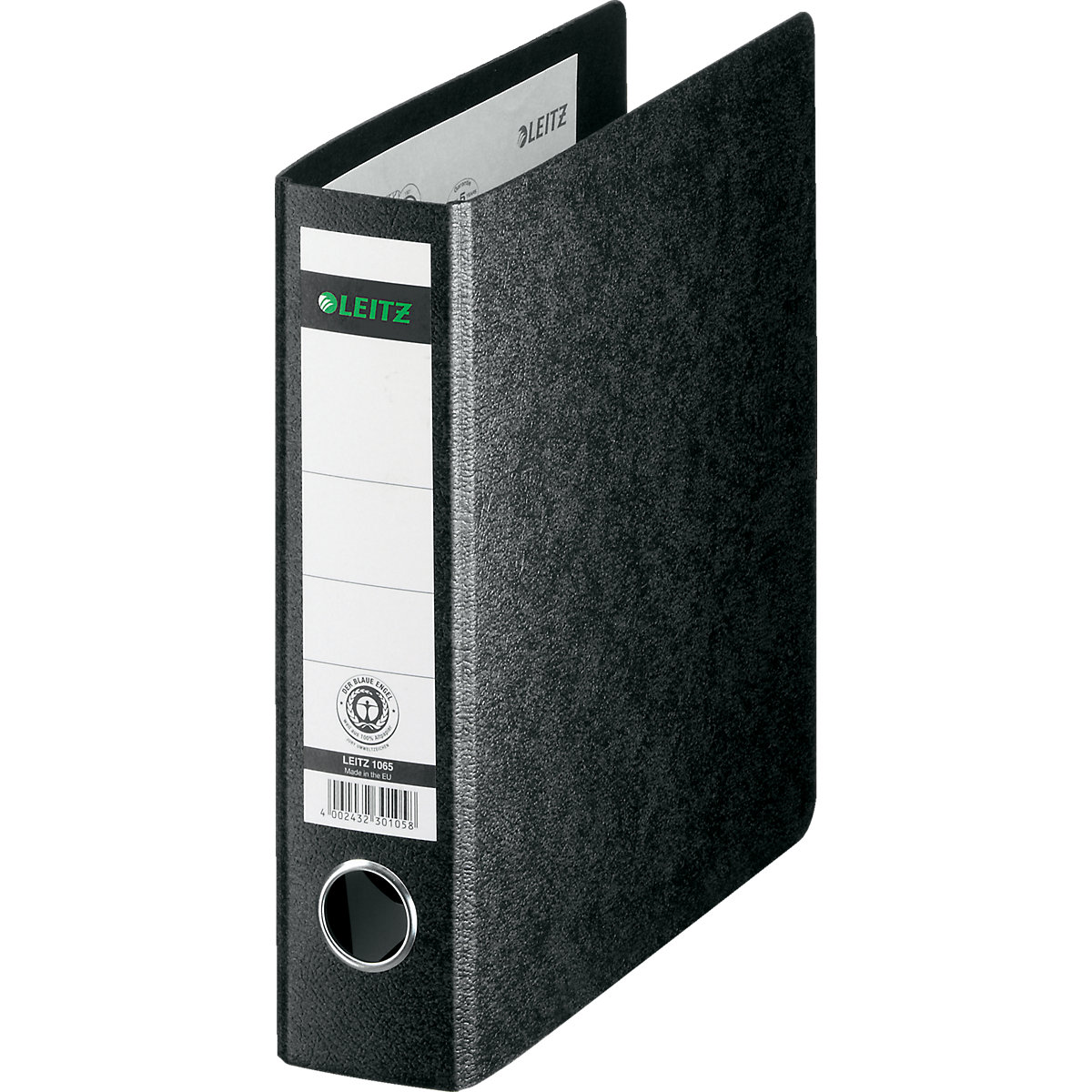 Aktenordner Hartpappe 1065 schwarz A5 Breite 6 cm