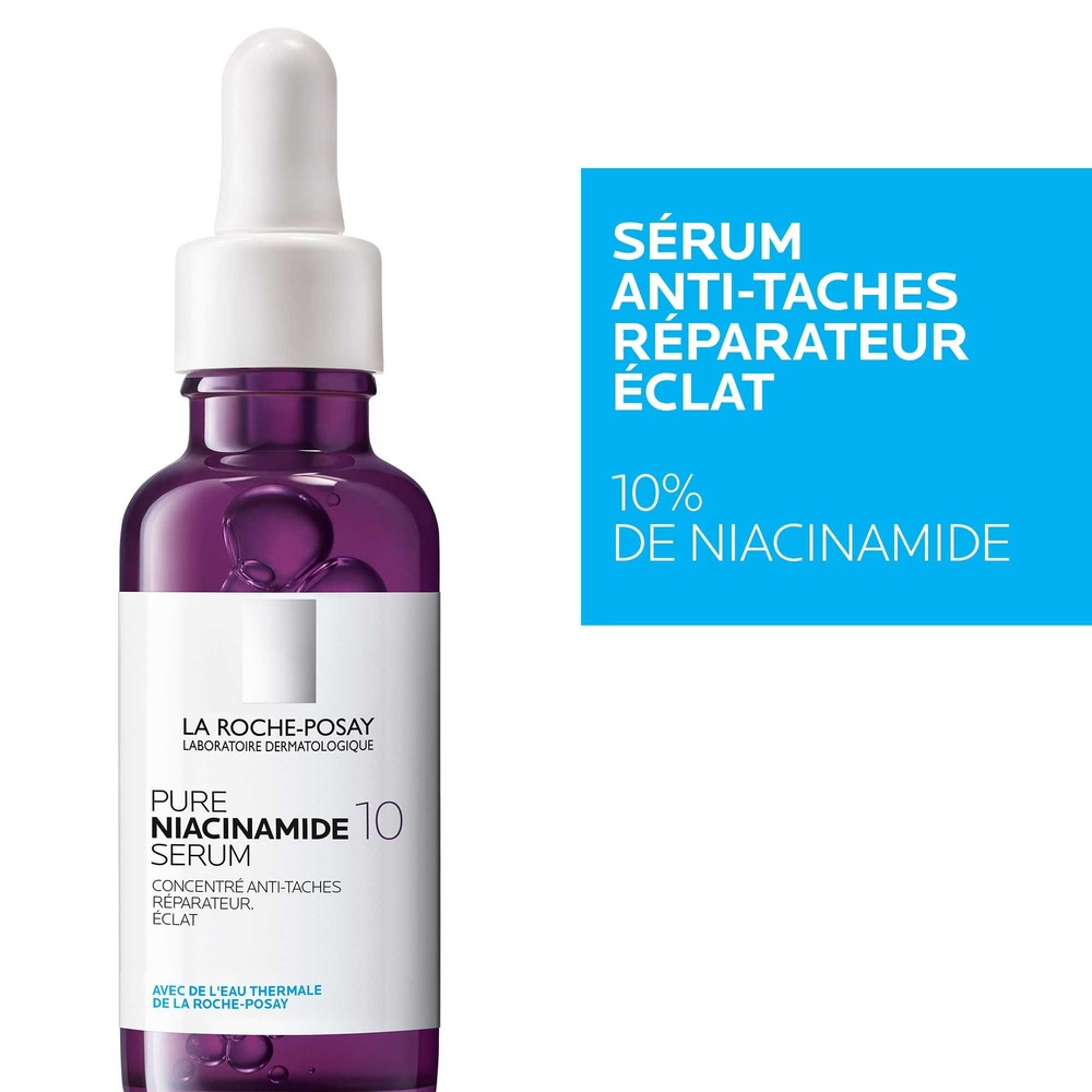 La Roche-Posay Pure Niacinamide 10 Coffret sérum visage anti-taches + sérum anti-rides réparateur repulpant offert
