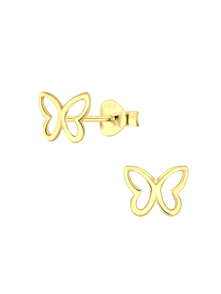 Alexander York Ohrringe, Ohrstecker SCHMETTERLING in Gold aus 925 Sterling Silber, 2-tlg. günstig kaufen onesize