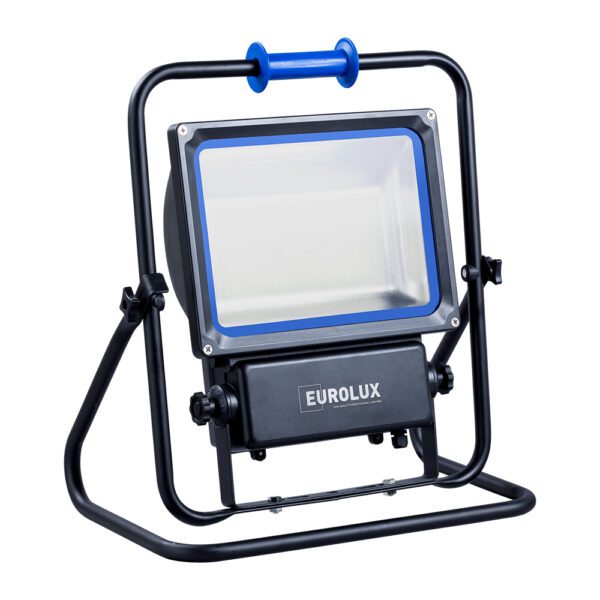 Eurolux 55.235.32 Gradbena LED svetilka 180 W razreda II – 5-metrski kabel na nagibnem stojalu