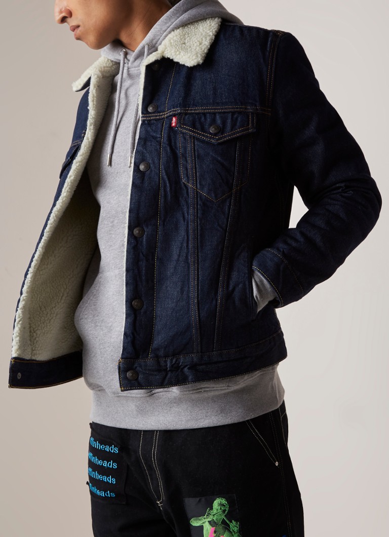 Τζιν μπουφάν Levi's Type 3 Sherpa Trucker με βελούδινο γιακά