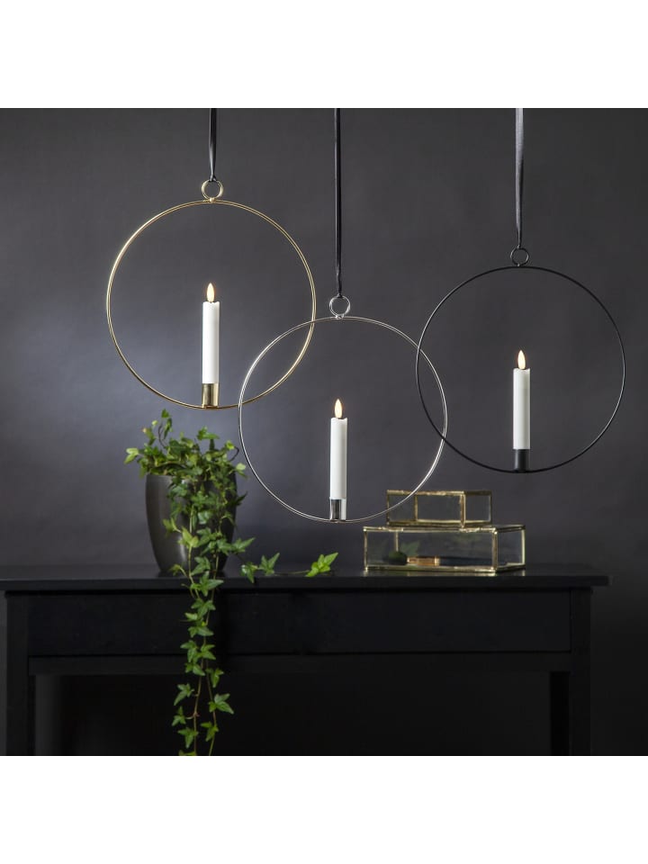 STAR Trading LED Lichterkranz 'Flamme Ring', silber, 30cm günstig kaufen onesize