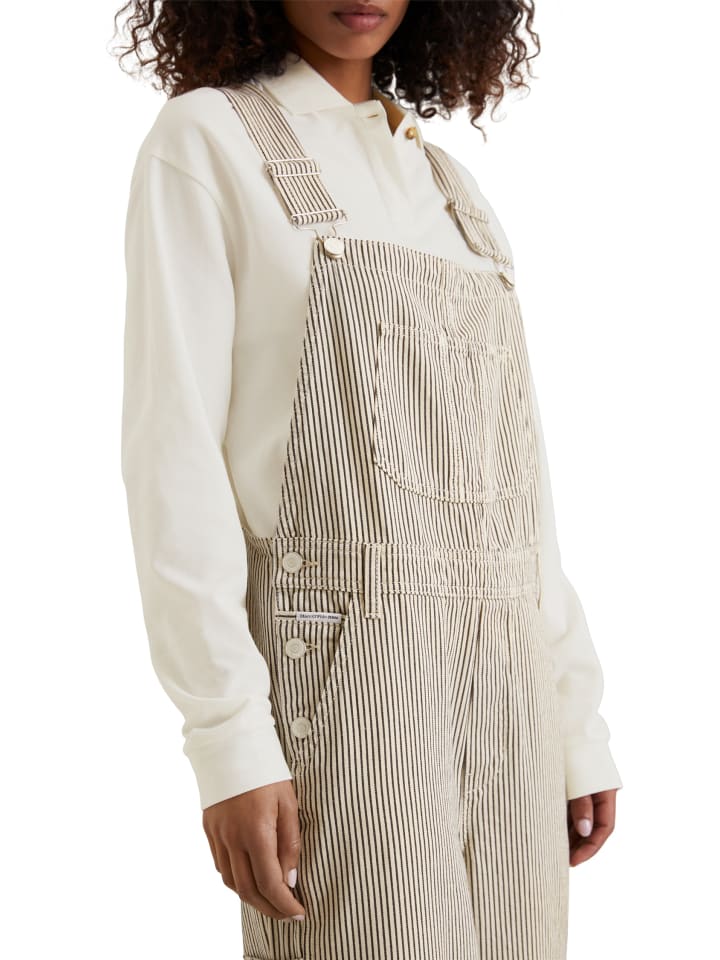 Marc O'Polo DENIM Latzhose relaxed in Offwhite günstig kaufen