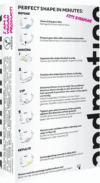 Andmetics Face Wax Strips Enthaarungsstreifen