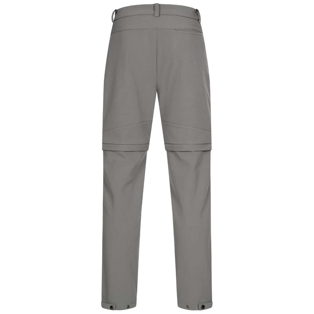 KIRKJUBØUR® Zip-Off Herren 2-in-1 Trekking Wanderhose grau