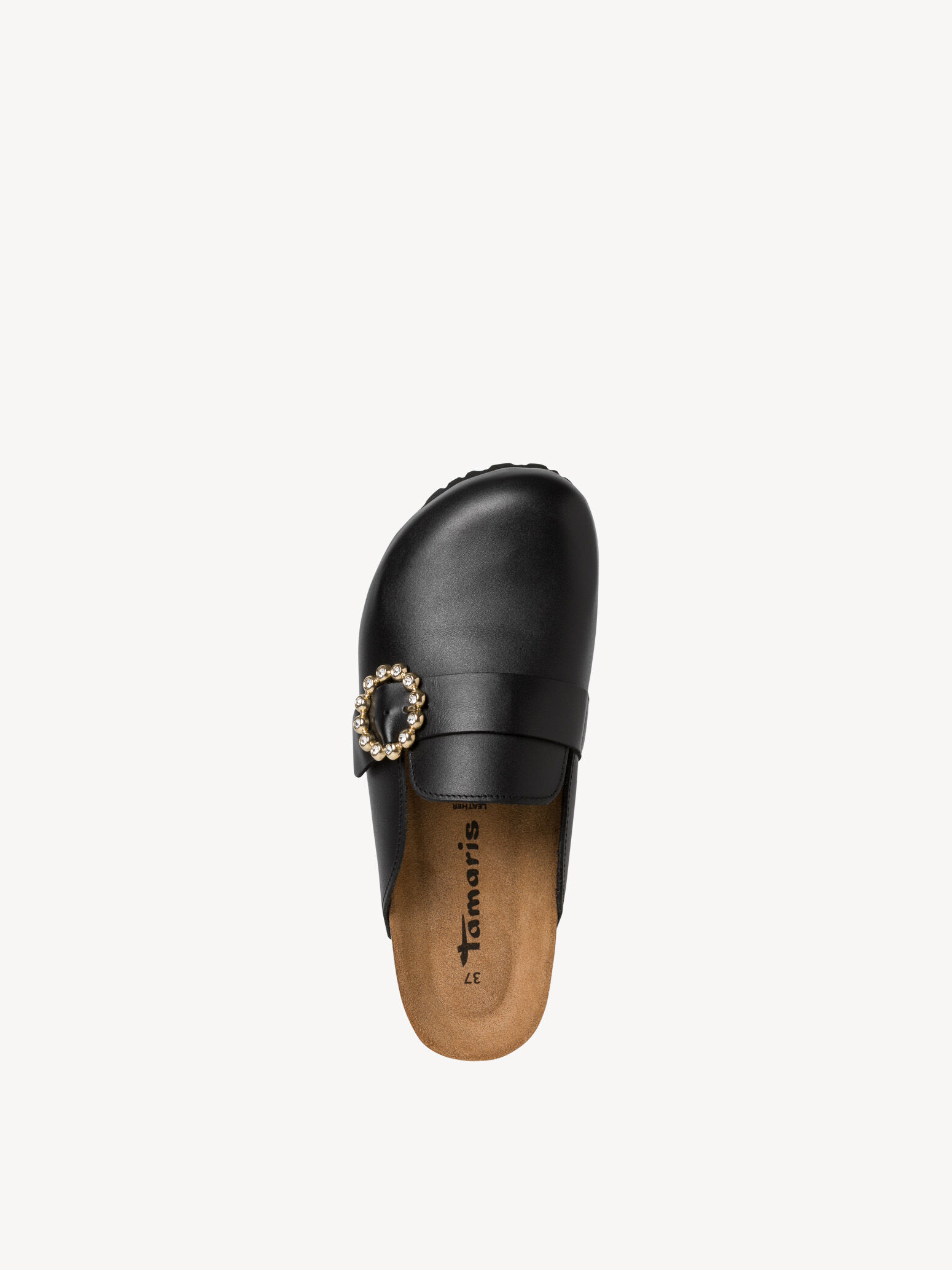 Mule en cuir - noir