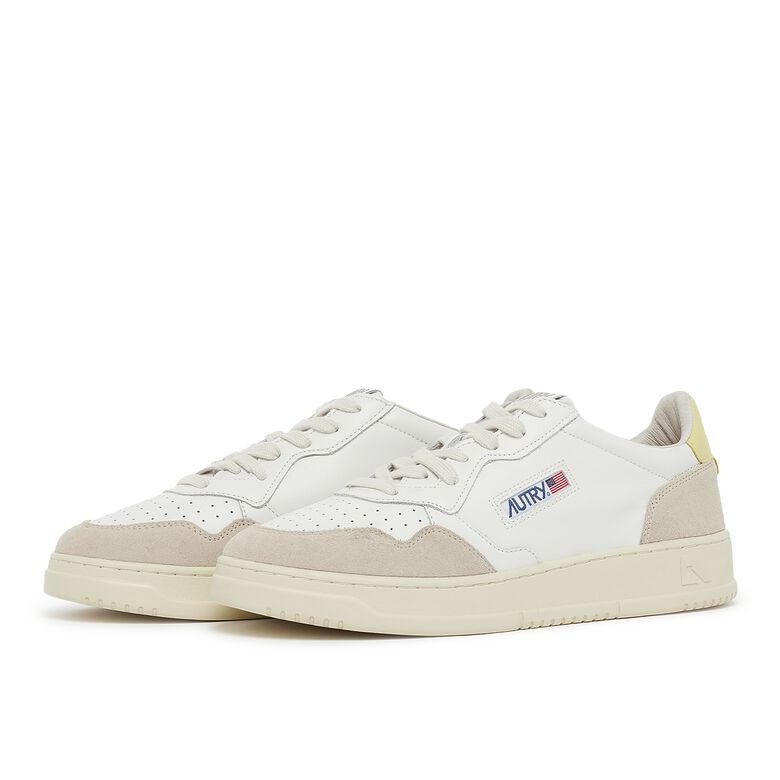 Autry Medalist Low Man LS57 leat/suede wht/lemgra