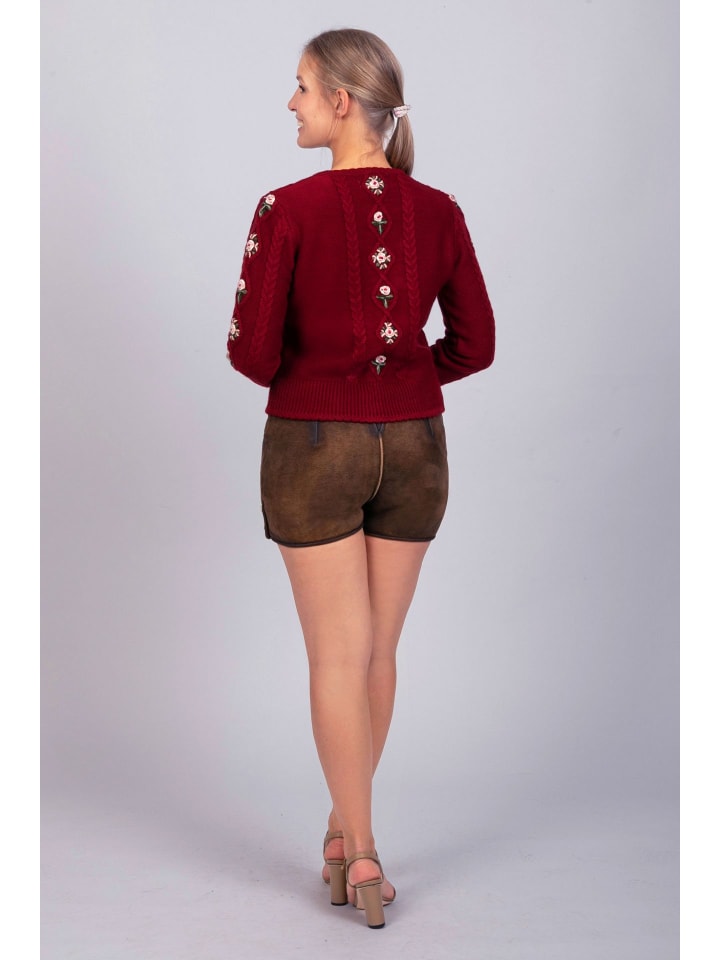 Edelnice Lederhose in dunkelbraun günstig kaufen