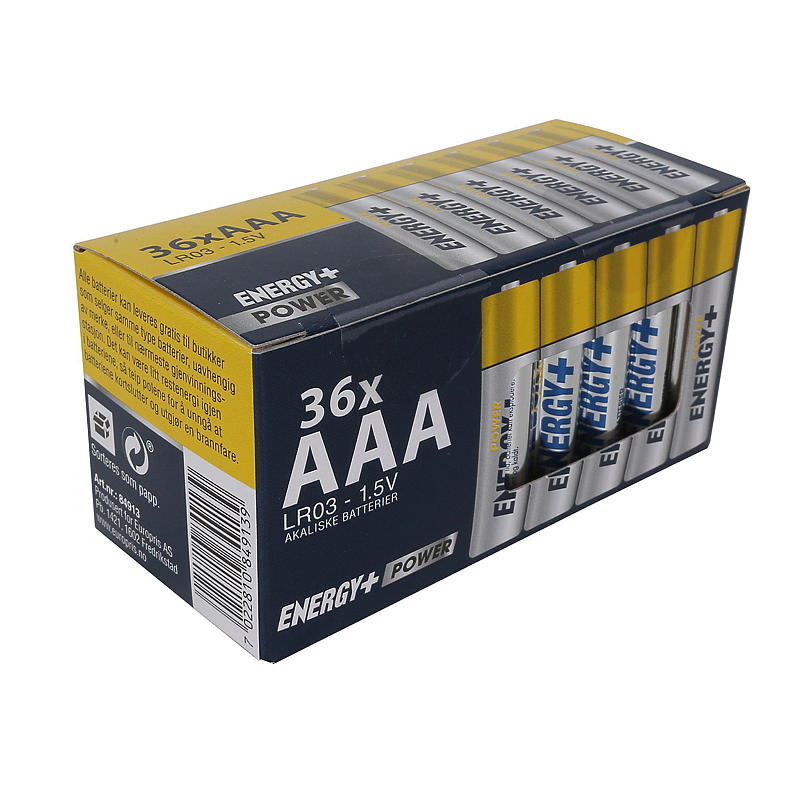 Energy Batteri AAA 36-pk, Power Energy