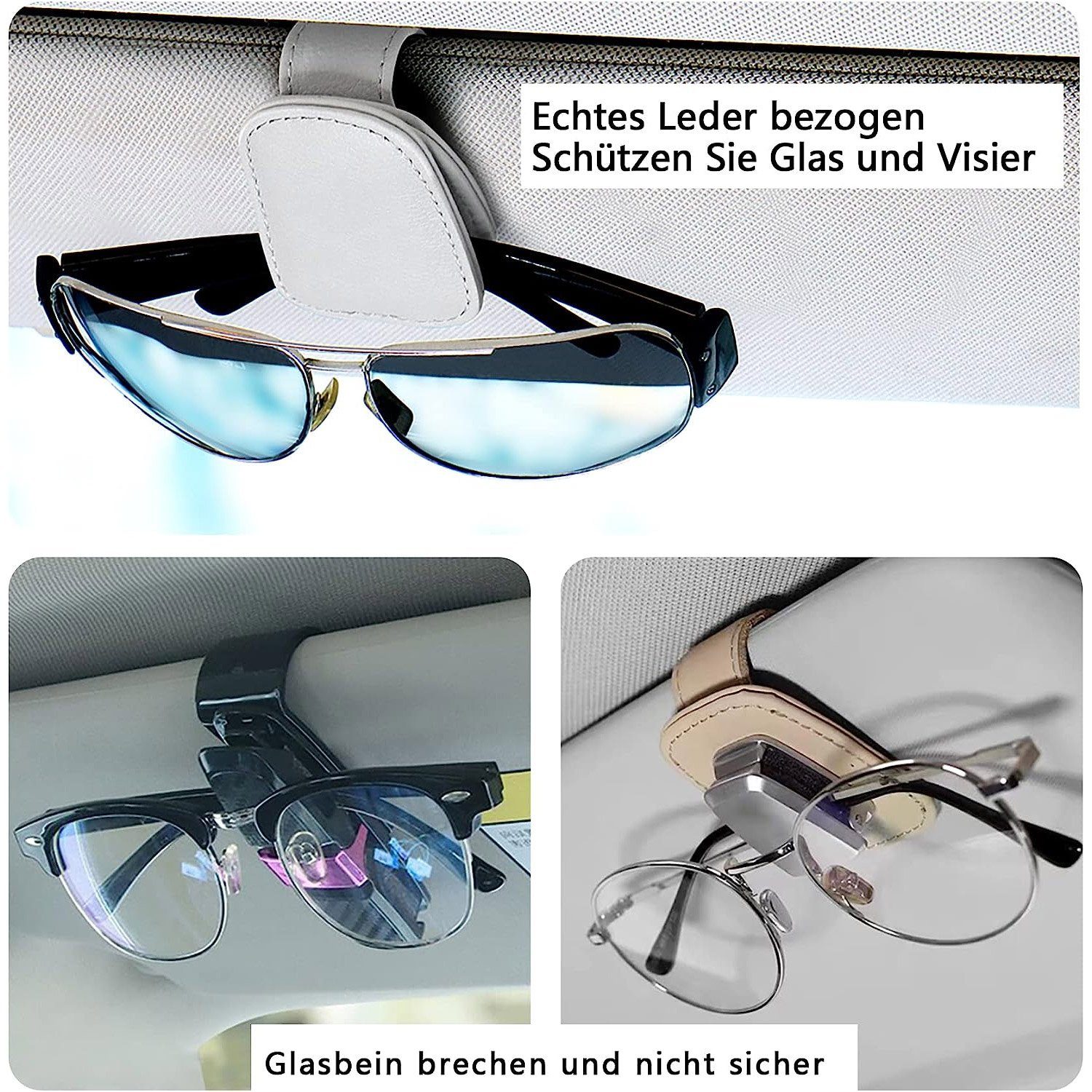 MAGICSHE Brillenetui sonnenblende, brillenhalter für auto Einzelpackung