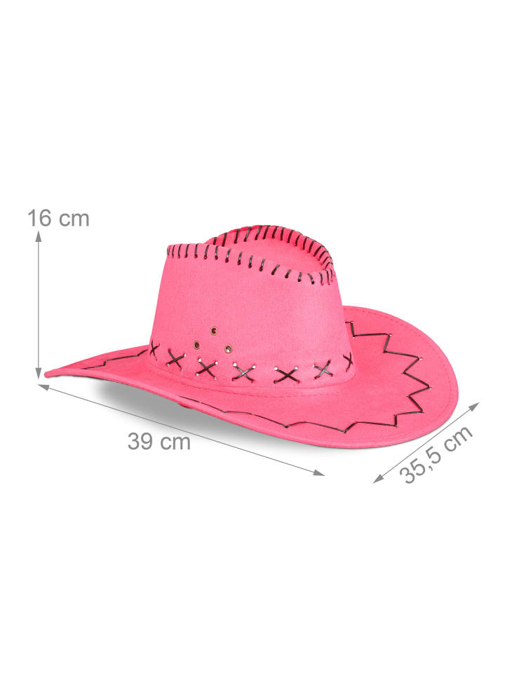 relaxdays 2x Cowboyhut in Pink günstig kaufen onesize