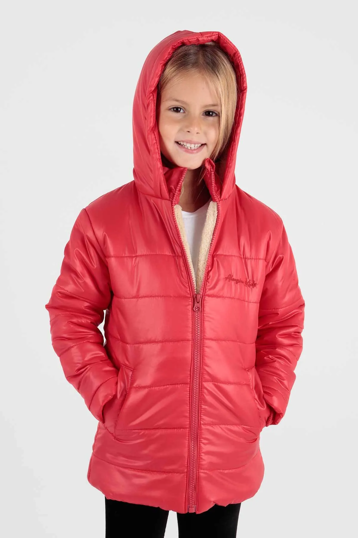 AHENGİM  Welsoft Inside Trend Mantel für Mädchen Ak2236