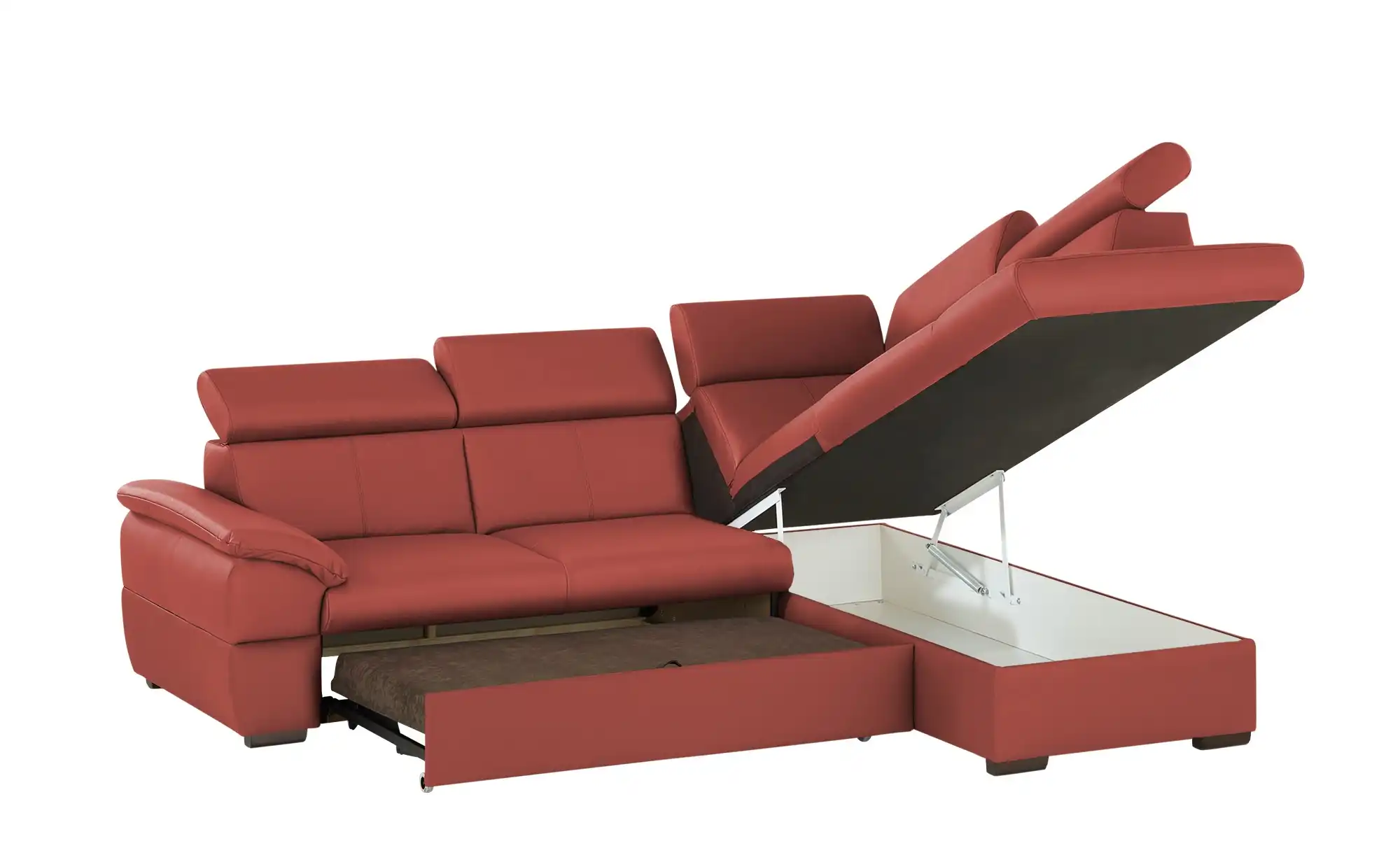 Primo Ecksofa aus Echtleder Town