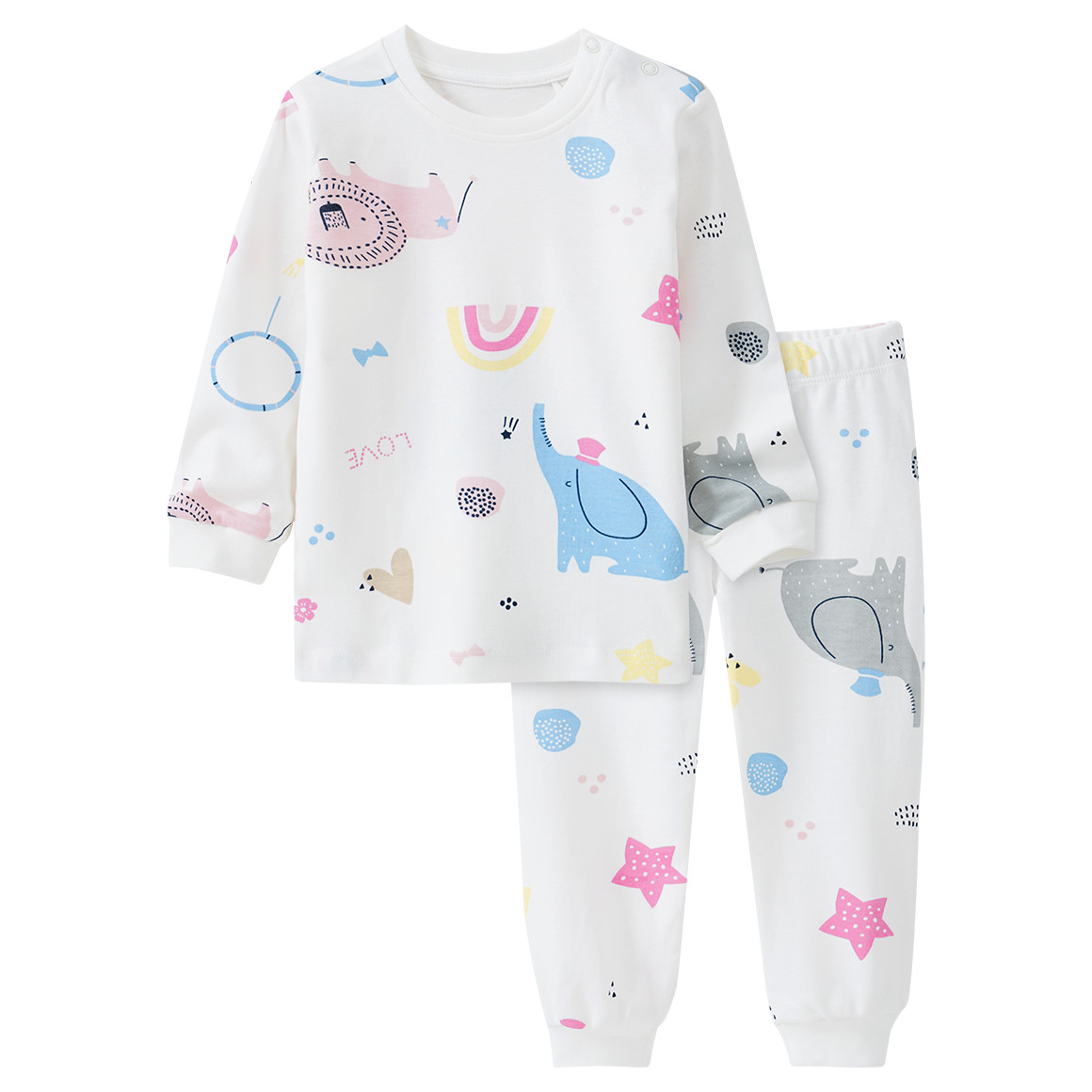 Baby Schlafanzug mit Zirkus-Allover