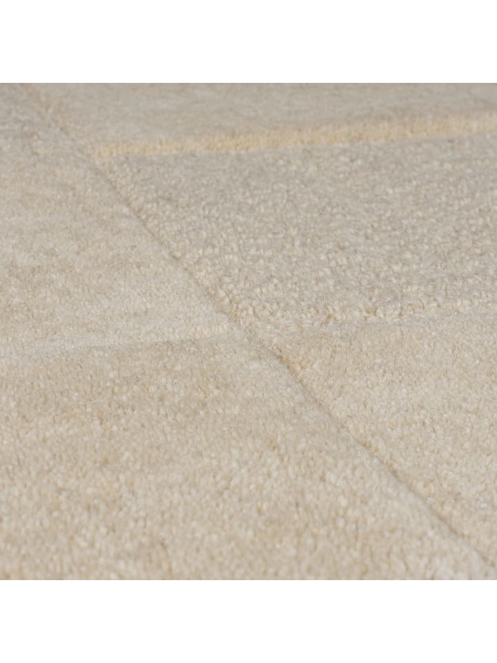 Flair Rugs Woll-Teppich in Creme günstig kaufen