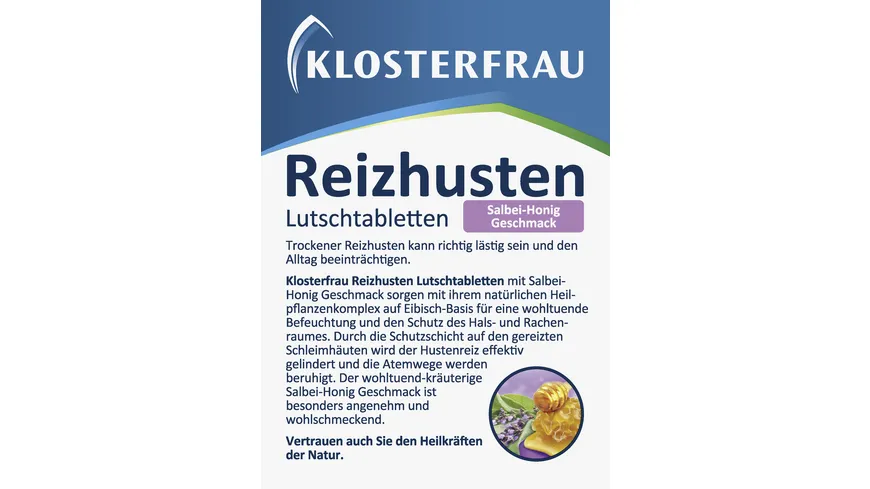 Klosterfrau Reizhusten Lutschtabletten Salbei-Honig