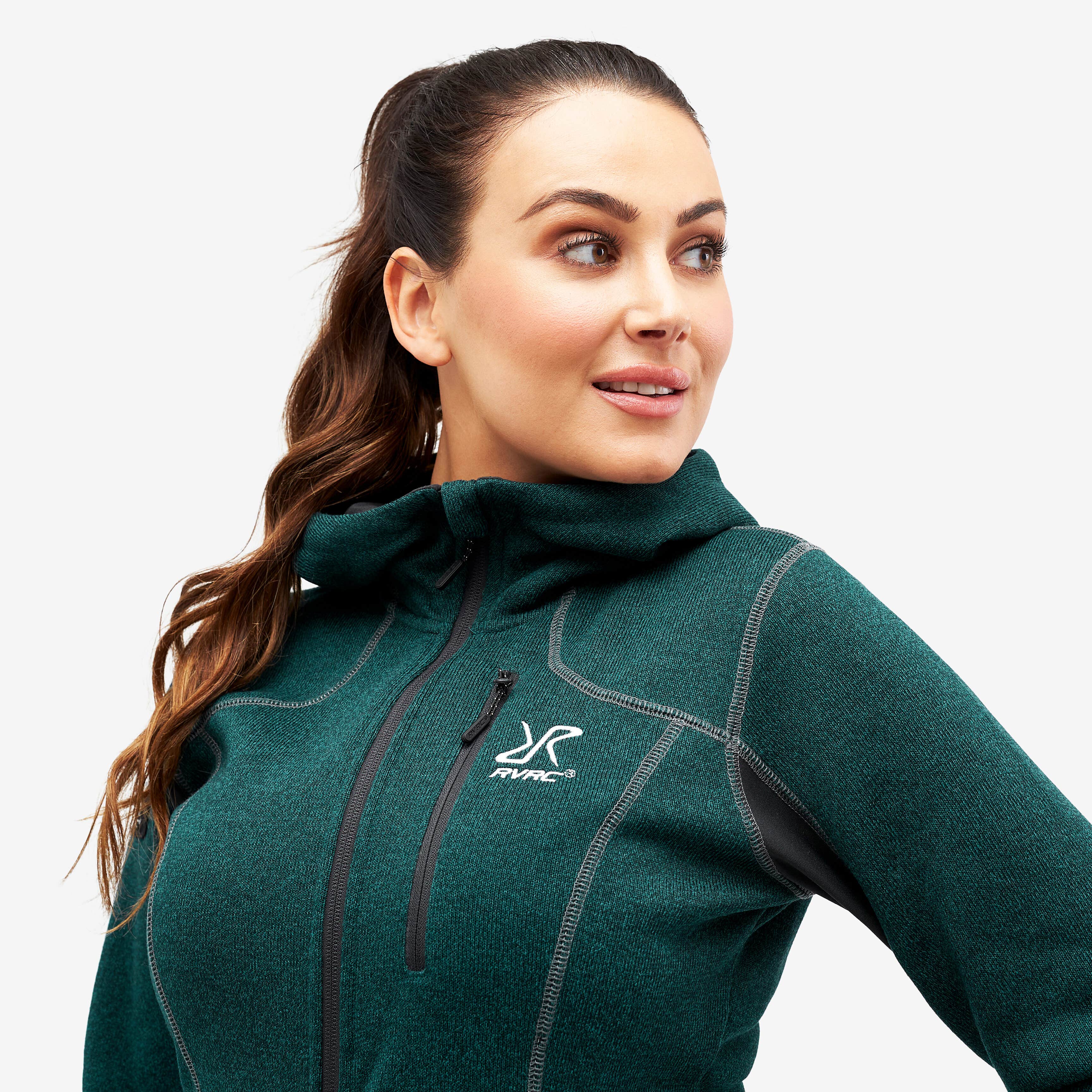 Fusion Hoodie Femme Deep Teal
