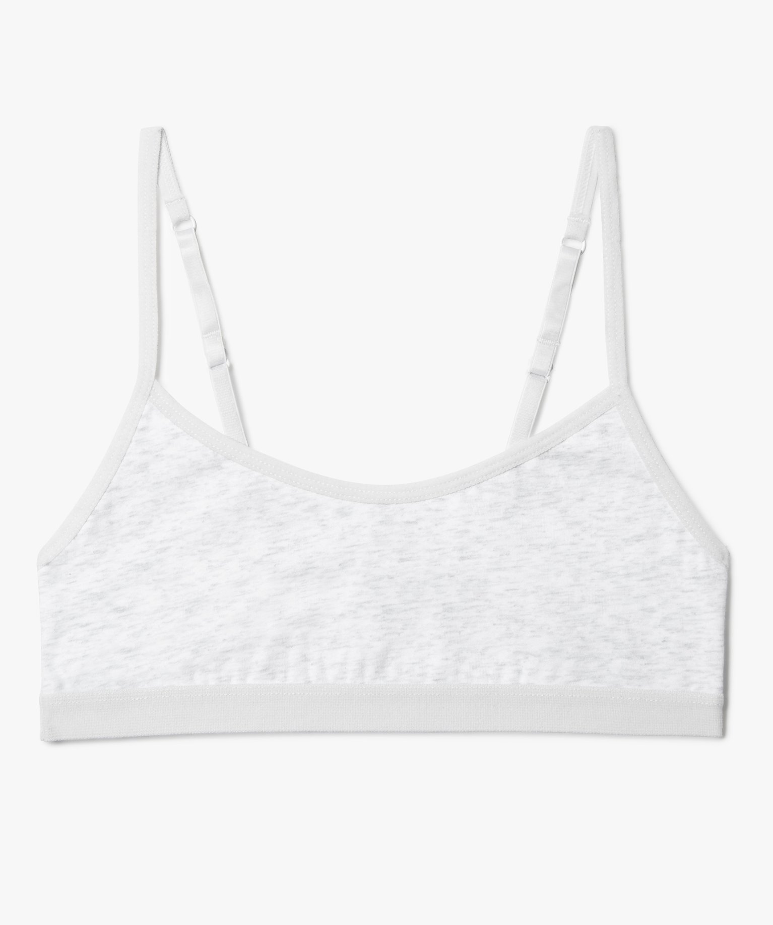 Brassière fille à fines bretelles gris | GEMO