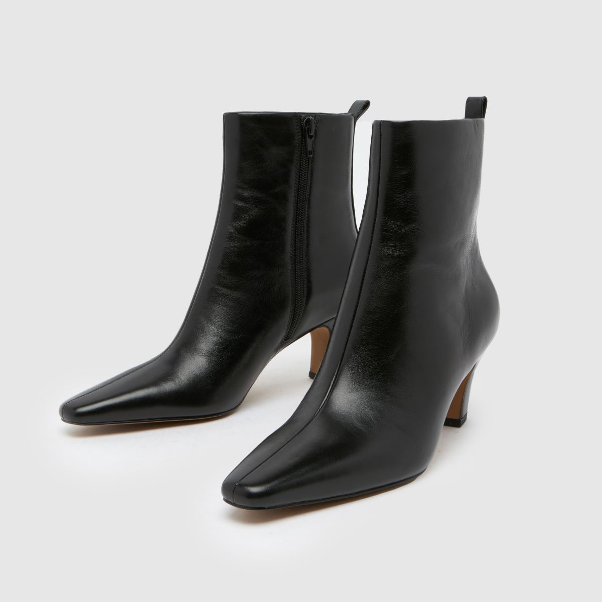 Schuh Blakely – Svarta stövlar i läder med mejslar