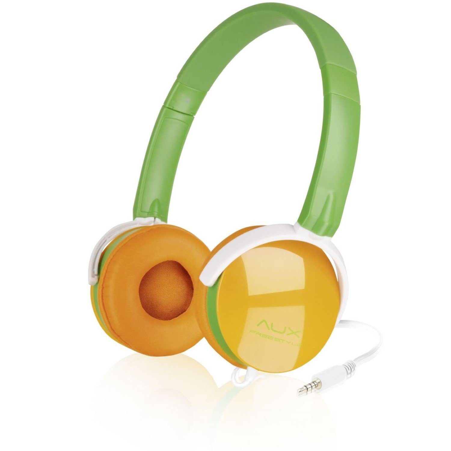 Speedlink AUX On-Ear Headset 3,5mm Kopfhörer + Mikrofon Grün Headset (Integrierte Kabelfernbedienung für Lautstärkeregelung, Stereo, On-Ear, Kabel-Fernbedienung, Lautstärkenreglung, PC Konsole Smartphone)