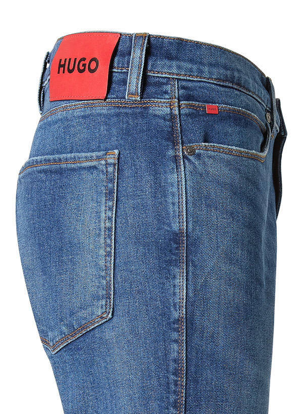 HUGO, Jeans 734, Extra Slim Fit, Baumwoll-Stretch, blau