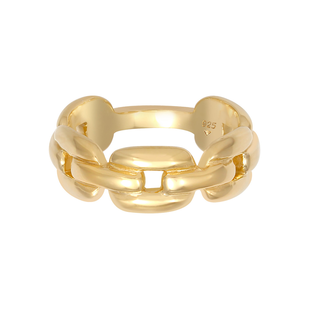 Elli Elli Bague Glieder Oval Chain Look 925 Silber Bague