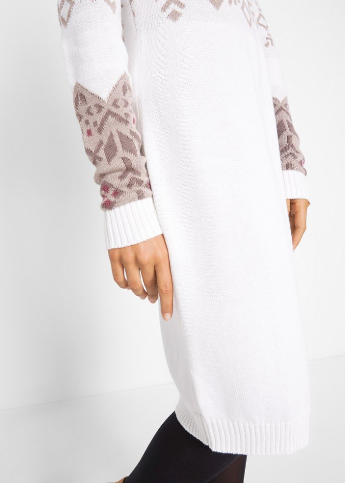 Strickkleid mit Norwegermuster