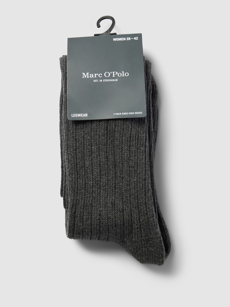 Socken mit Label-Detail Modell 'HANNA' in graphit