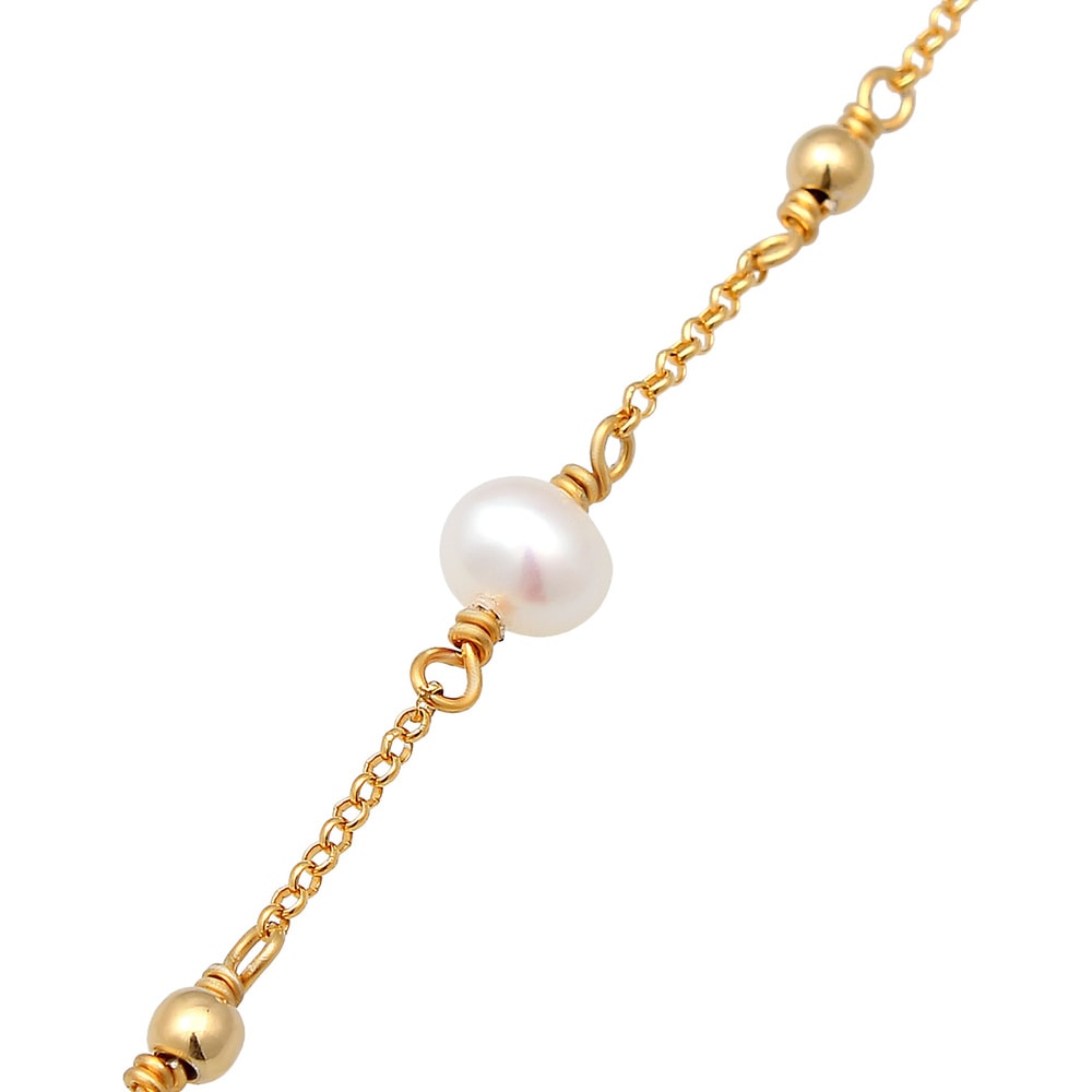 Elli Elli Bracelet Femmes boules classiques avec perles de culture d'eau douce en arge Bracelet