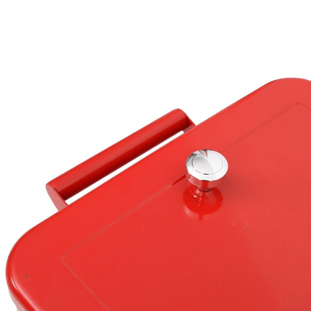 vidaXL Kühlbox Kühlwagen mit Rollen Rot 92x43x89 cm Servierwagen Kühlbox