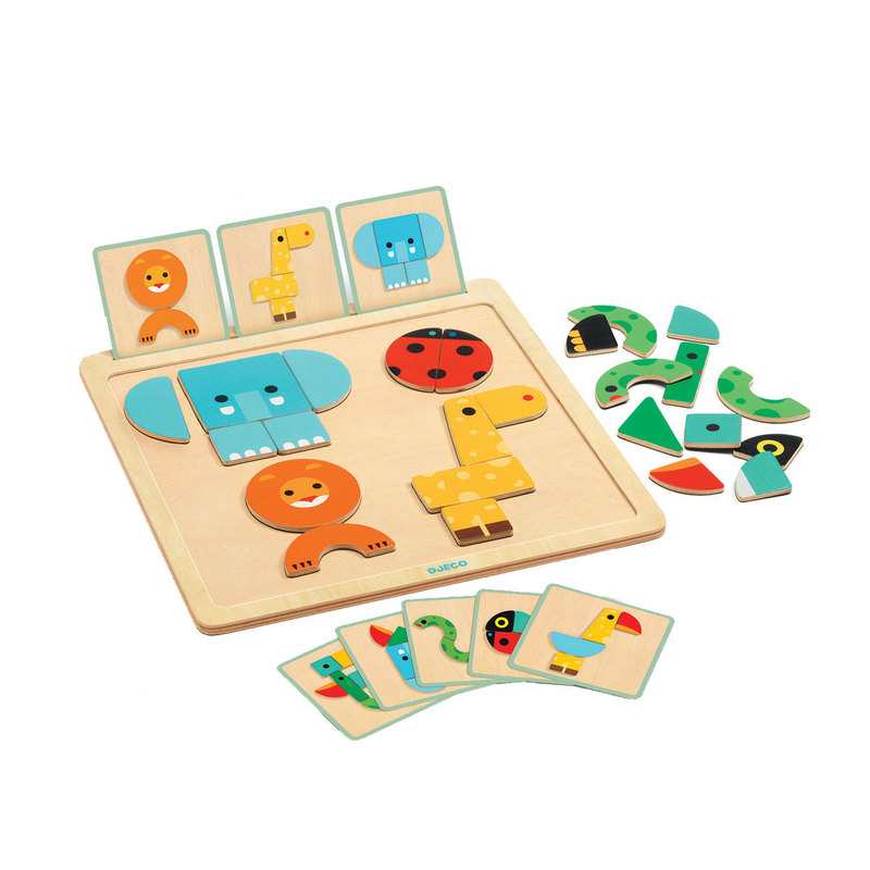 Premier jeu magnétique de formes et couleurs GeoBasic Djeco
