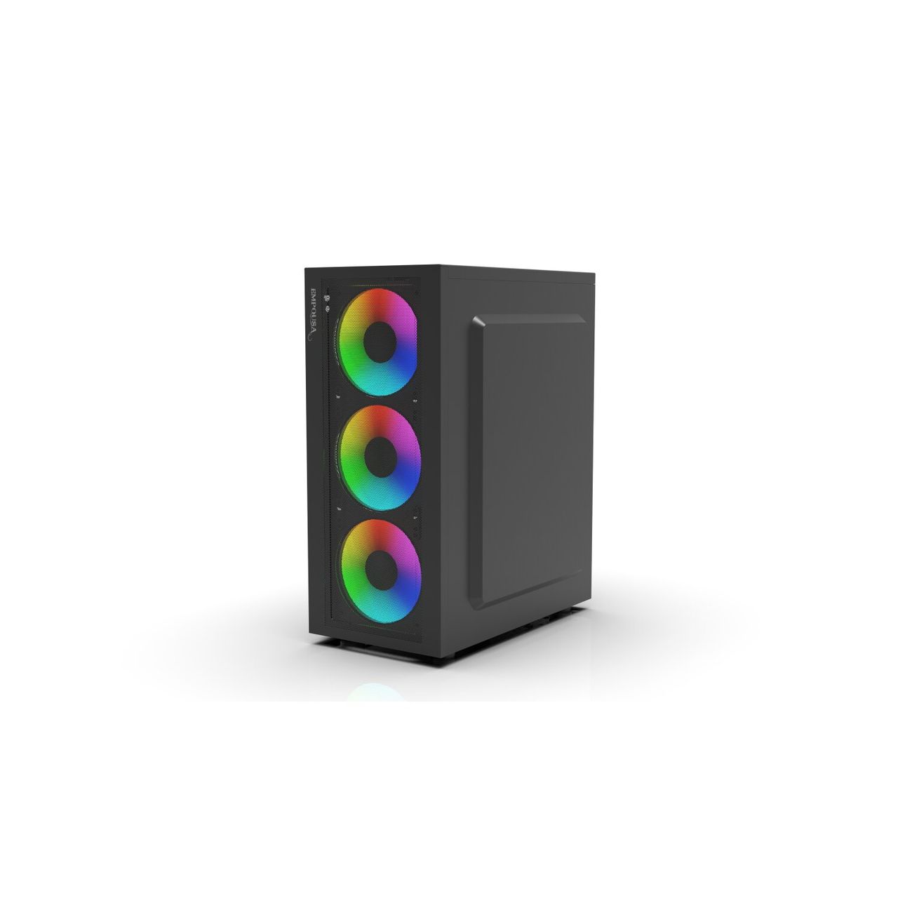 Inca Empousa EMG-15XN Gaming PC Gehäuse Computer Glasscheibe 4x ARGB Lüfter schwarz