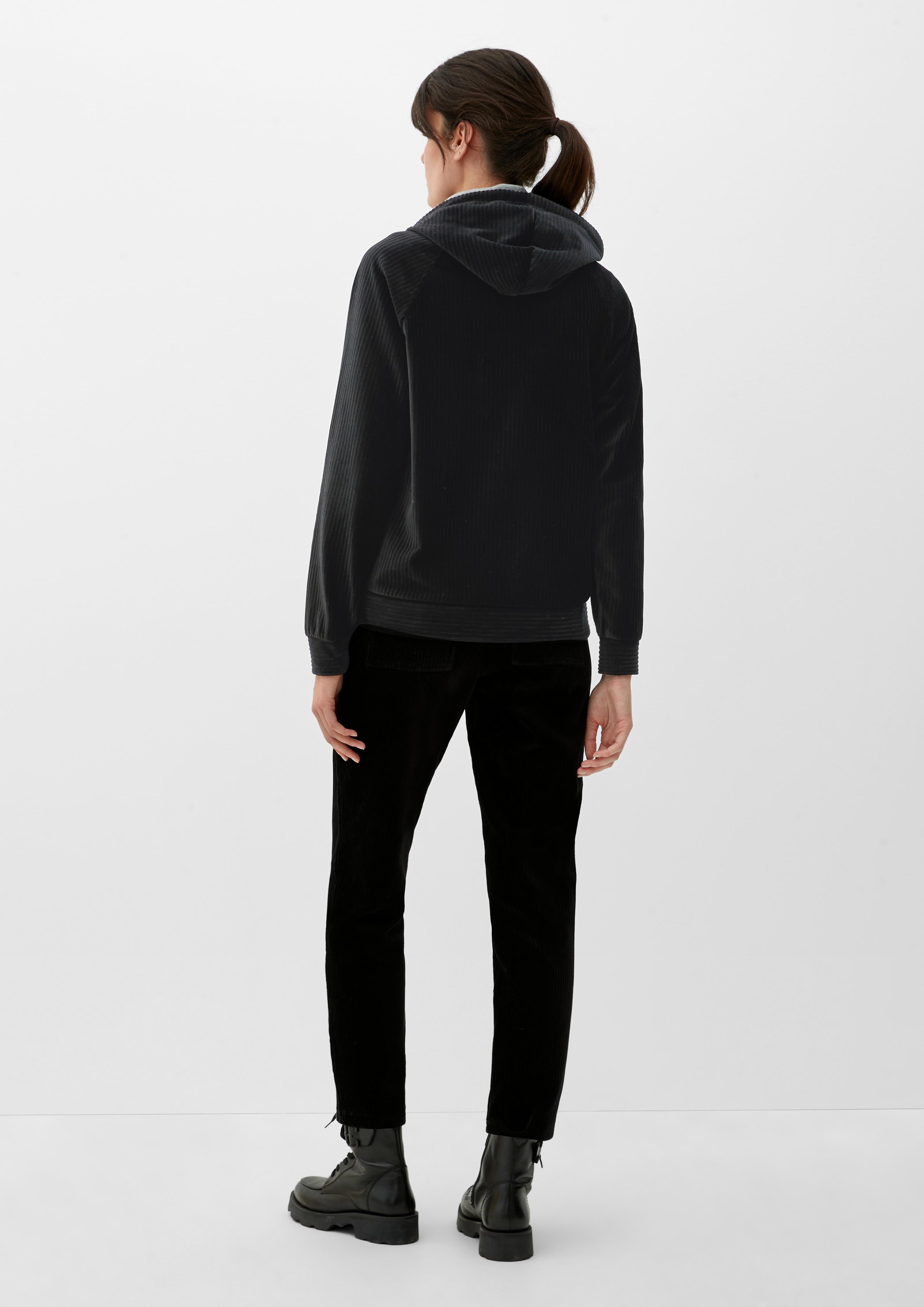 Kapuzensweatshirt aus Cord  2121938-9999