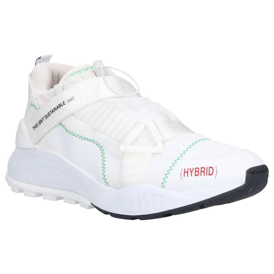 F_WD - Sneaker high Amber Eco Nappaleder Logo weiß - weiß