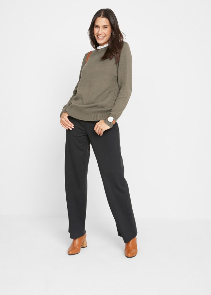 Pullover mit Bluseneinsatz