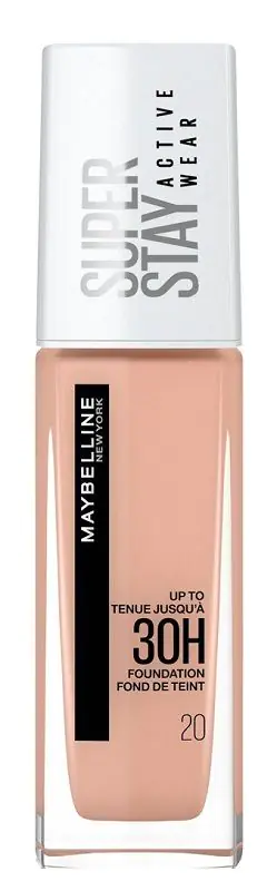 Maybelline Super Stay Active Wear 30H veido makiažo pagrindas, 20 Cameo